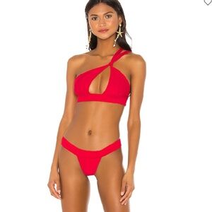 Tularosa Santiago Bikini Bottom in Red - Medium (NWT)